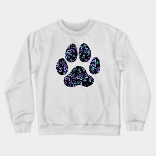 Dog Lover - Purple and Blue Crewneck Sweatshirt